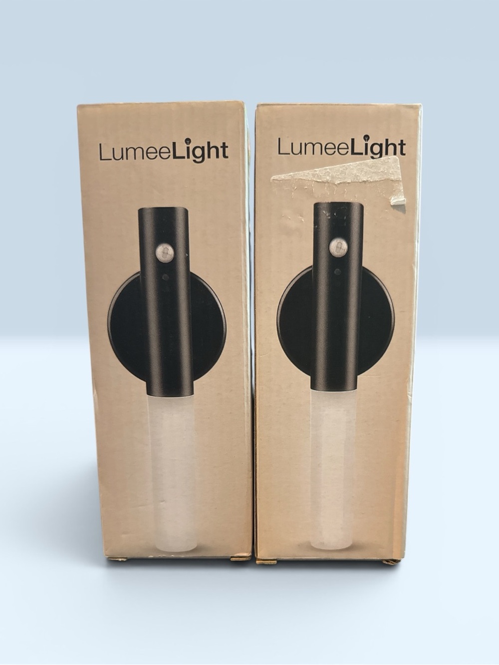 Pair of LumeeLight Wall Sconce Night Light - Black & White